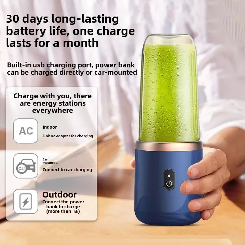 Portable USB Personal Blender Cup – 6-Blade Juicer