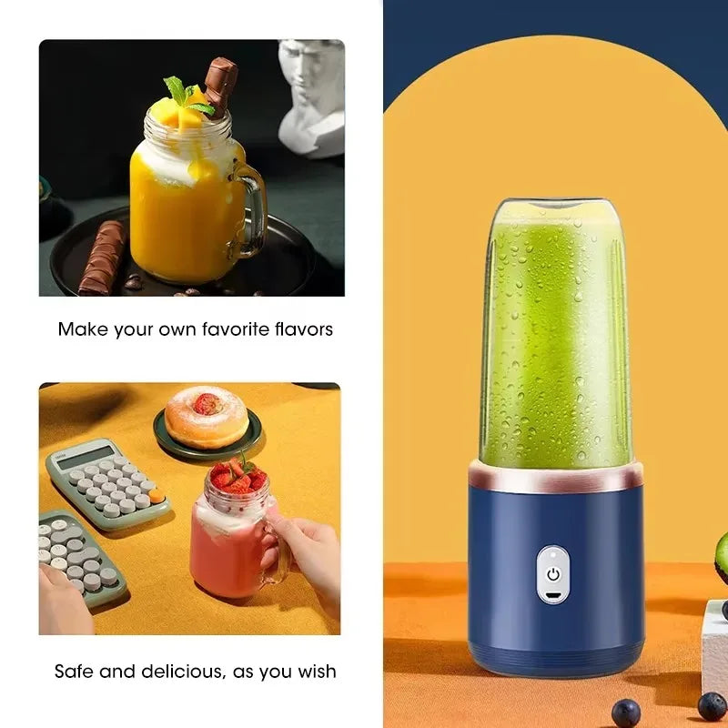 Portable USB Personal Blender Cup – 6-Blade Juicer